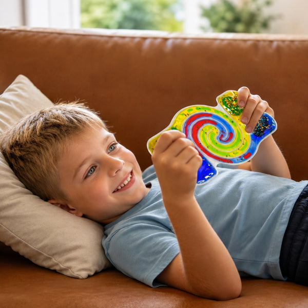 Sensorik-Knetspielzeug - Squishy Sensorik-Tunnel mit Flüssigkeit – Bunt