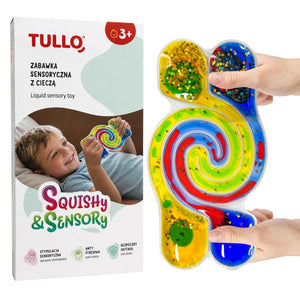 Sensorik-Knetspielzeug - Squishy Sensorik-Tunnel mit Flüssigkeit – Bunt