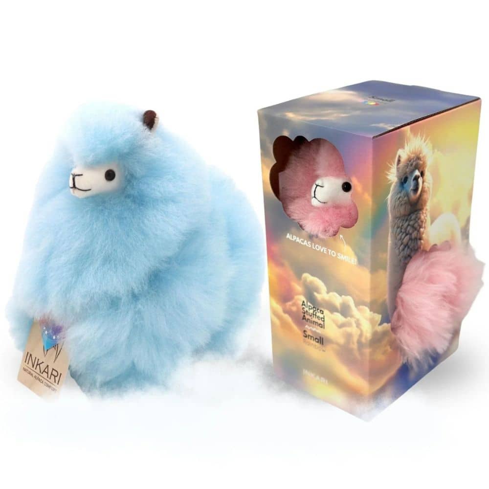 Kuscheltier – Alpaka Rainbows, Baby Blue (23 cm)