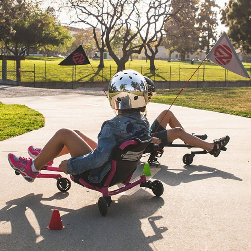 Kinderfahrzeug & Sitz-Gokart mit Beinantrieb - Classic Pink (3-12 Jahre)