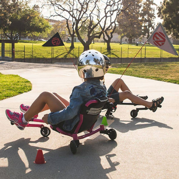 Kinderfahrzeug & Sitz-Gokart mit Beinantrieb - Classic Pink (3-12 Jahre)