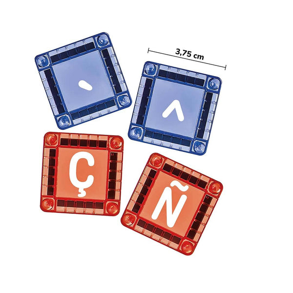 Magnetische Bausteine - Mini Magnex, Buchstaben (66 Teile)