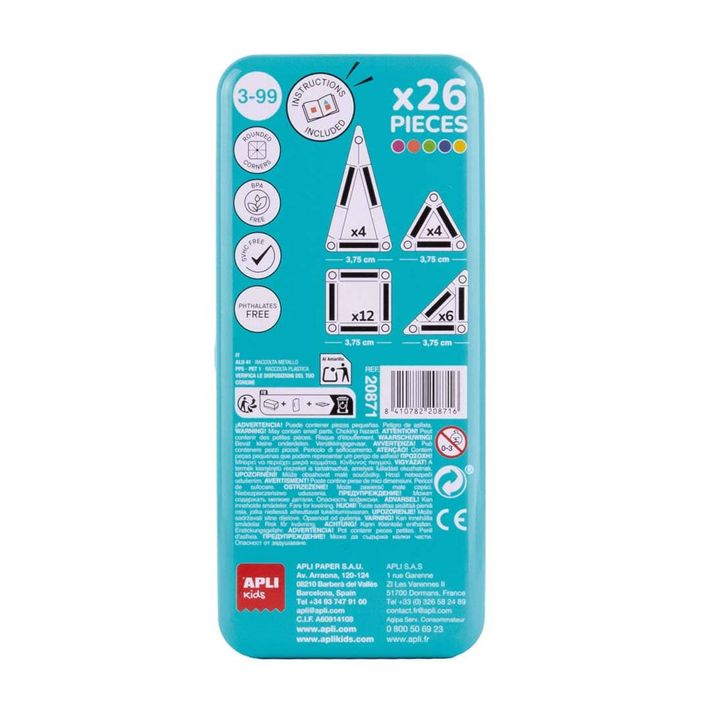 Magnetische Bausteine – Mini Magnex - Travel Set, 26-teilig