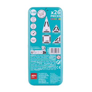 Magnetische Bausteine – Mini Magnex - Travel Set, 26-teilig