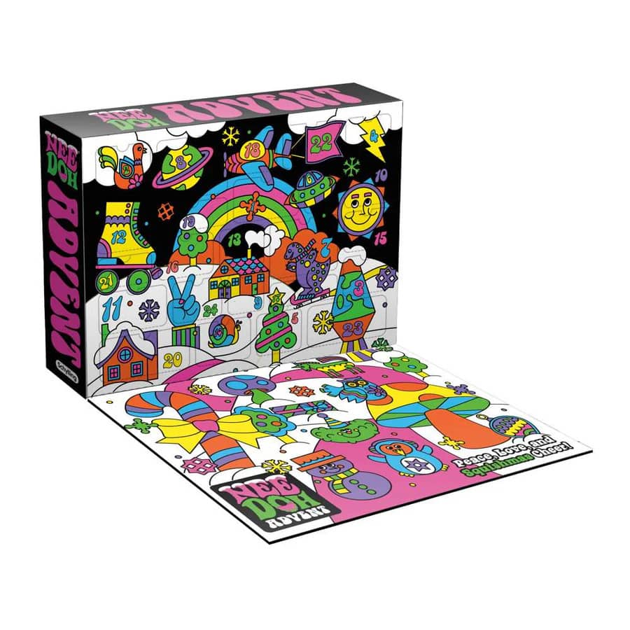 Adventskalender - NeeDoh - Set mit 24 bunten Knautschbällen