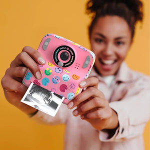 Kinderkamera mit Sofortdruck MOB PixiPrint Smiley World in Rosa - Ansicht 2