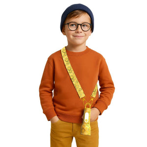 Kinder-Taschenlampe aus Silikon MOB Smiley World in Gelb - Ansicht 5
