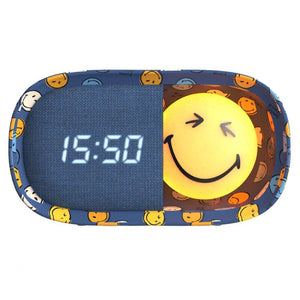 Kinderwecker mit Nachtlicht MOB Smiley World in Blau - Ansicht 3