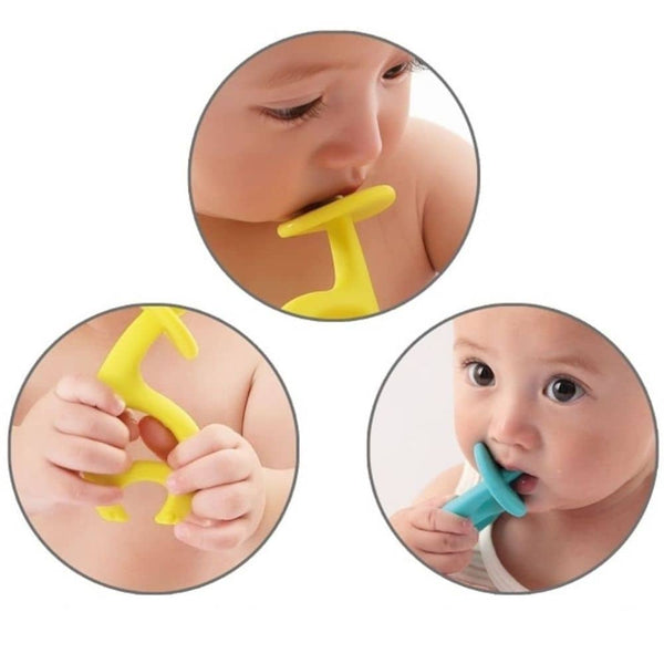 Mombella Beißring Dancing Elephant in Dunkelrosa - Ansicht 3