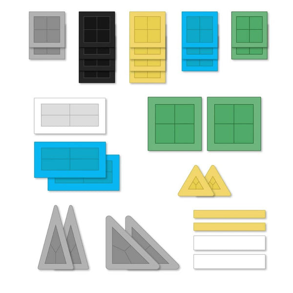 Magnetische Bausteine - PRO Build It 4 Ways Vehicles Pack (30 Teile)