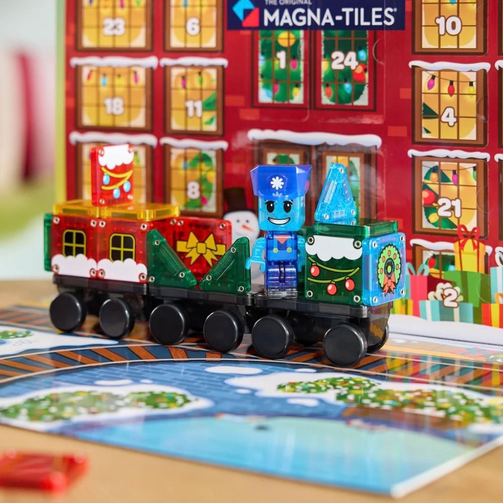 Magna-Tiles Adventskalender mit Magnetbausteinen - microMAGS, 34 Teile - Produktbild