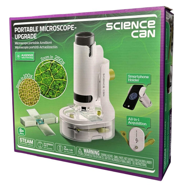 Verpackung des tragbaren Mikroskops von Science Can