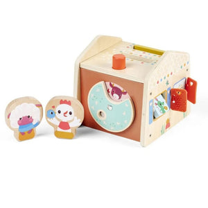 Activity-Haus Versteckspiel von Lilliputiens mit zwei Tierfiguren