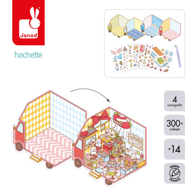 Janod Kreativset Cosy Stickers Trucks