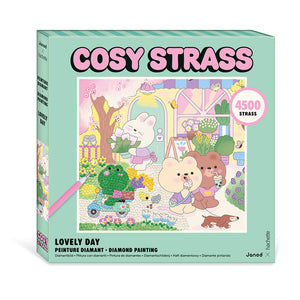 Diamond-Painting-Set - Cosy Strass Süßer Tag (ab 14 Jahren)