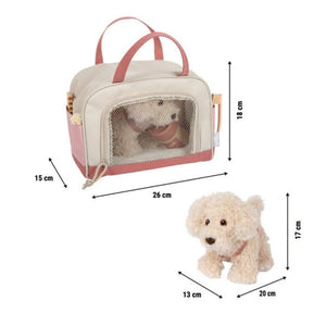 Small Foot Plüschhund mit rosa Transporttasche und Pflegeset - Ansicht 3