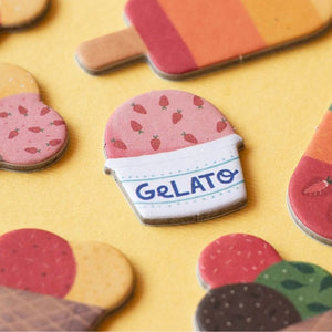 Londji Gelato - Eis-Plättchen in Nahaufnahme