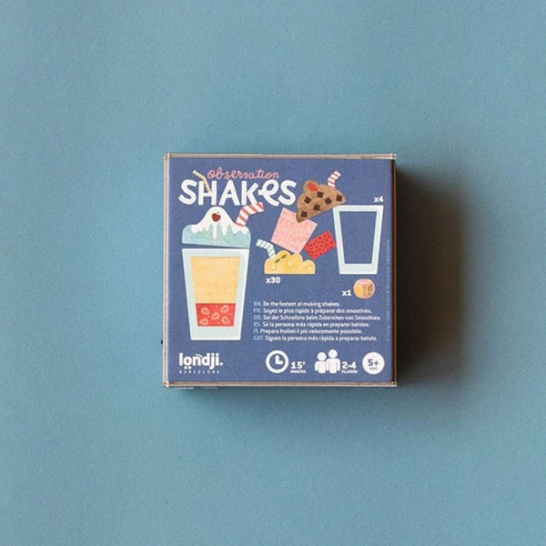 Londji Shakes - Rückseite der Verpackung mit Spielinhalt