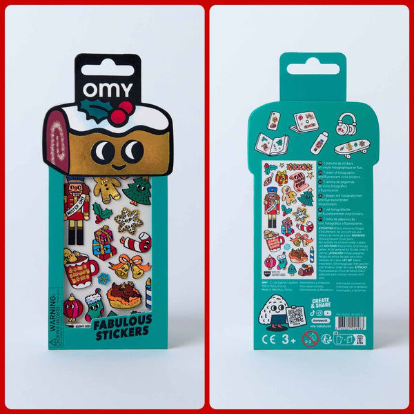 Vorder- und Rückseite der Verpackung Iconic Christmas von OMY
