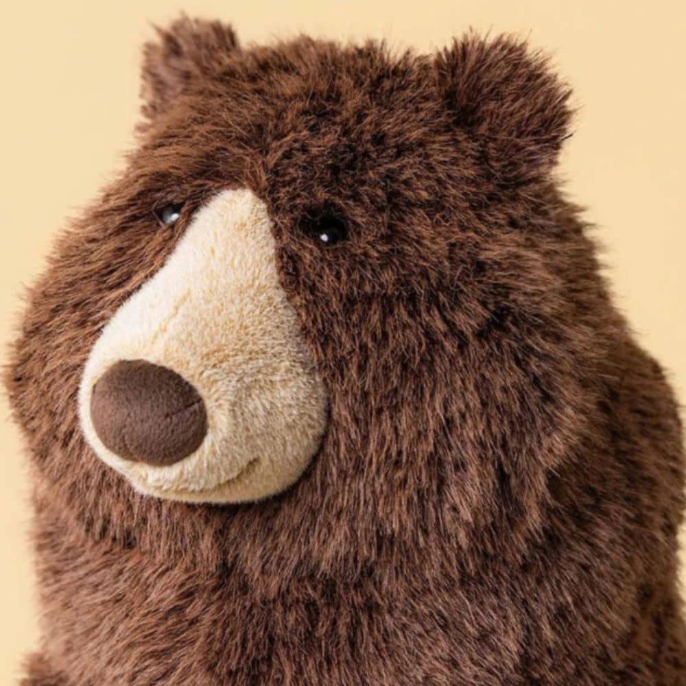 Jellycat Bizzlestomp Bear - brauner Plüschbär, 40 cm