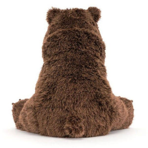 Jellycat Bizzlestomp Bear - brauner Plüschbär, 40 cm - Ansicht 3