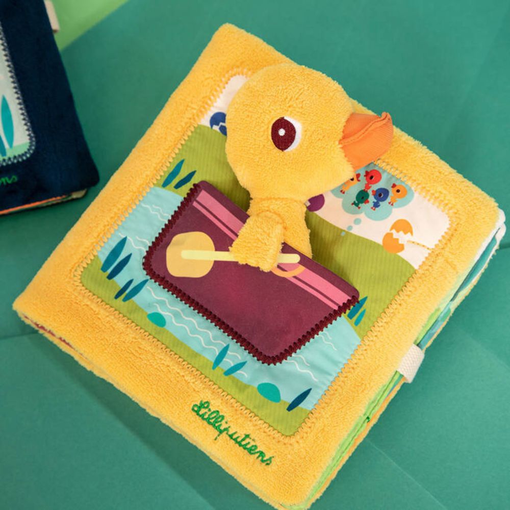 Lilliputiens Stoffbuch Auf dem Bauernhof mit Ente Gaspard auf dem Cover