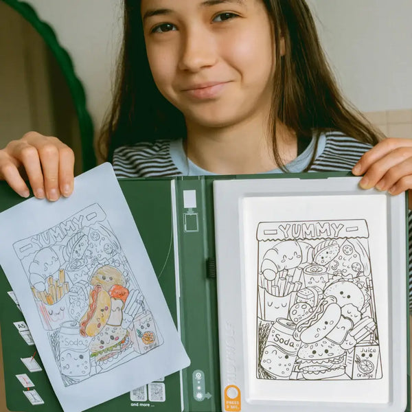 Beleuchtetes Tablet zum Nachzeichnen mit Bleistift – 30 Vorlagen - Meli-Melo
