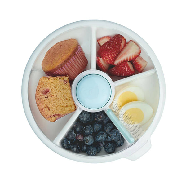 Großer Snackbehälter Snack Spinner - Macaron Blue