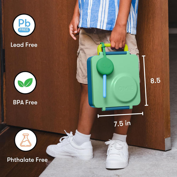 Lunchbox mit Thermoskanne OmieBox – Monster Blue