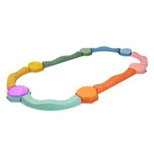 Musikalischer Sensorikpfad - Balance & Groove Set, Soft Colors (14-teilig)