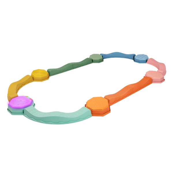 Musikalischer Sensorikpfad - Balance & Groove Set, Soft Colors (14-teilig)