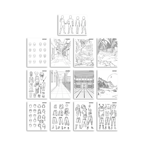 Beleuchtetes Tablet zum Schreiben- und Zeichnenlernen Kidydraw Pro – Manga