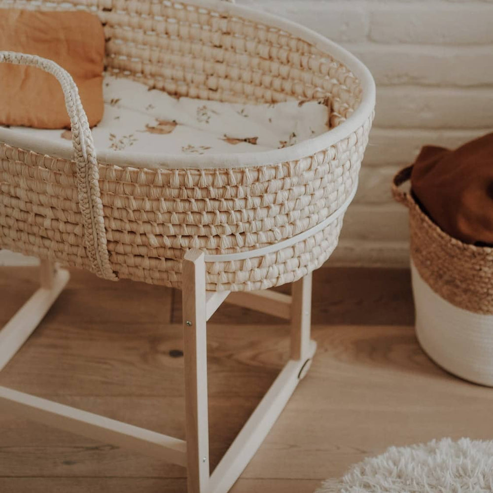 Schaukelgestell für Moseskorb – Rockingbaby Naturholz