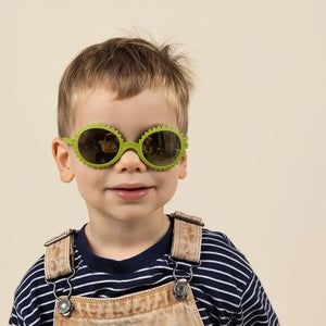 Flexible Kindersonnenbrille Fleur 0-12 Mon. - Olive