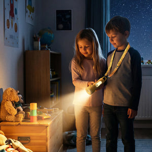 Kinder-Taschenlampe aus Silikon - Smiley World, Gelb (ab 3 Jahren)
