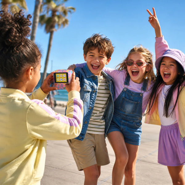 Kinderkamera mit Sofortdruck - PixiPrint Smiley World, Rosa (ab 3 Jahren)