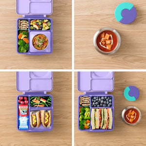 Lunchbox mit Thermoskanne OmieBox – Purple Plum
