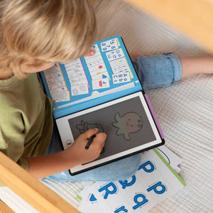 LCD-Tablet mit 40 Vorlagen zum Nachzeichnen