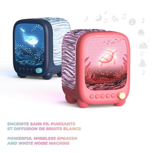 Wavy Light – Projektionslampe & Lautsprecher 3in1 Koralle