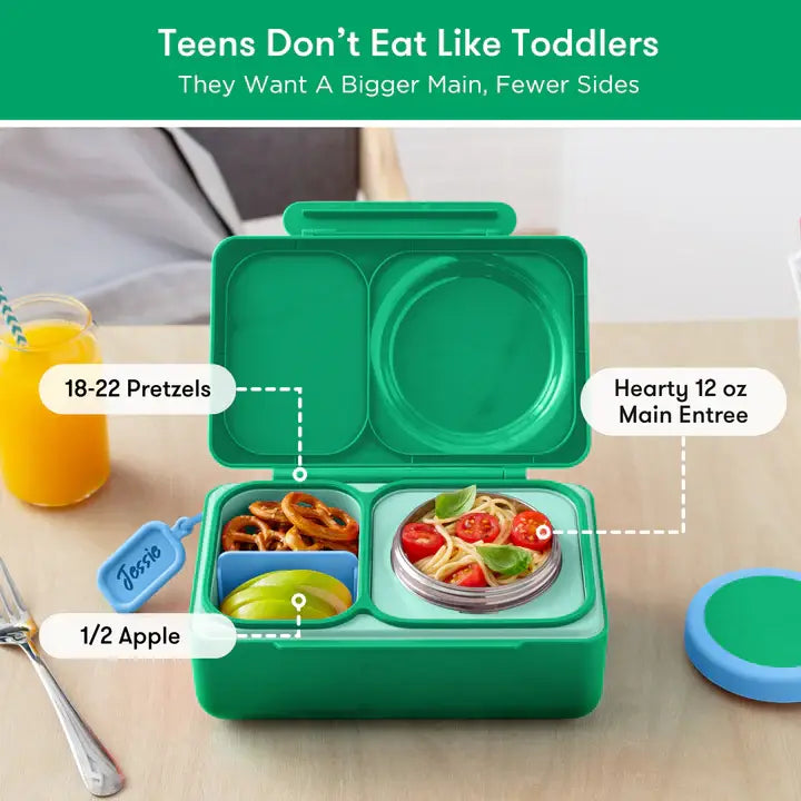 Lunchbox mit Thermosbehälter OmieBox Up - Jade Green
