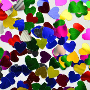 Bunte Herzkonfetti von Apli Kids für kreative Bastelprojekte und Feierlichkeiten