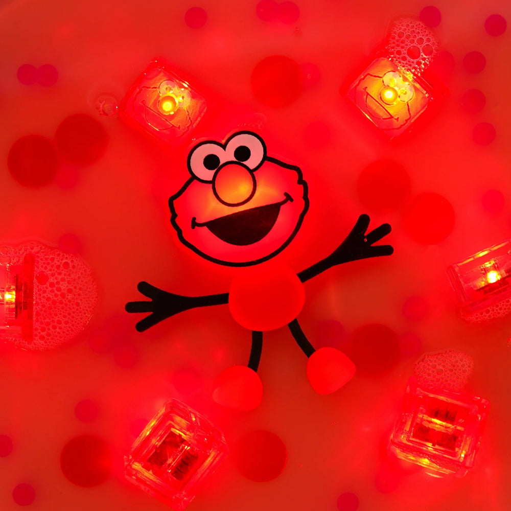 Badefigur Elmo – Set mit zwei im Wasser leuchtenden Sensorikwürfeln von Glo Pals
