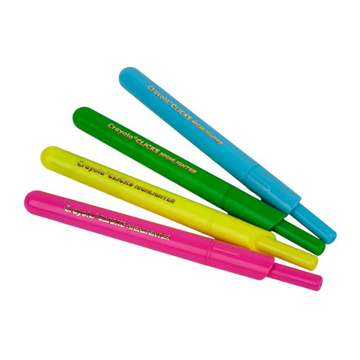 Automatische Textmarker – abwaschbar, Clicks, 4 Stück