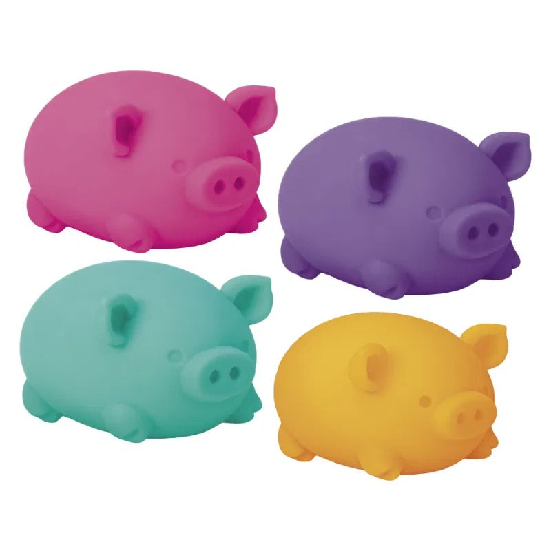 Schylling Dig It Pig Needoh bunte Schweinchen Spielzeugfiguren aus weichem Material