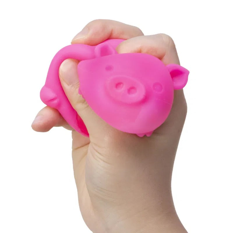 Schylling Dig It Pig Needoh bunte Schweinchen Spielzeugfiguren aus weichem Material