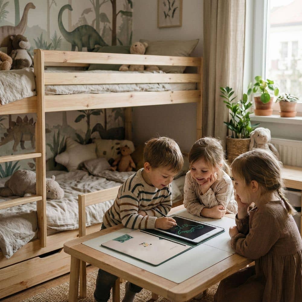 KidLupe Dinosaurier Malbuch Grafiktablett mit lebendigem Dino-Cover für kreative Kinder