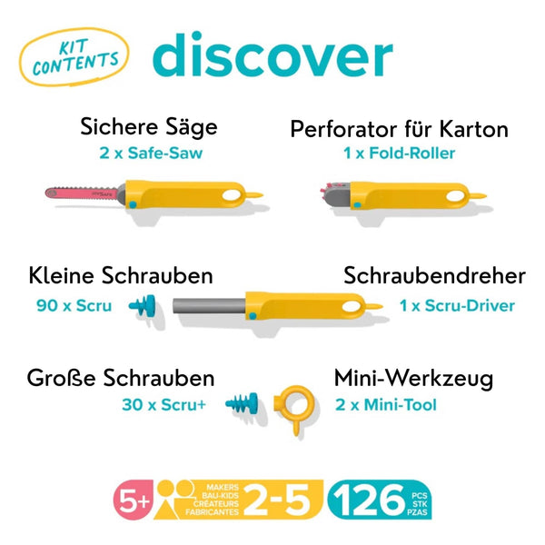 Werkzeugsatz für DIY-Konstruktionen – Discover