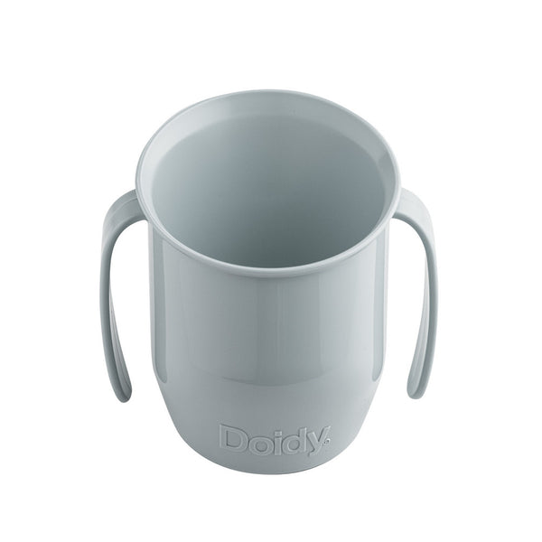 Doidy Cup grau kaufen Bickiepegs Trinkbecher mit zwei Griffen für Kleinkinder