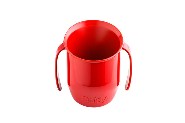 Roter Doidy Cup von Bickiepegs mit zwei Griffen für einfaches Trinken Doidy Cup kaufen Rot