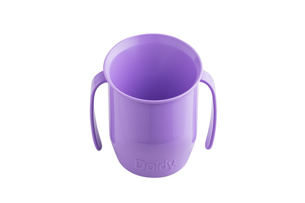 Doidy Cup lila kaufen lilafarbener Kubek mit zwei Griffen für einfache Handhabung